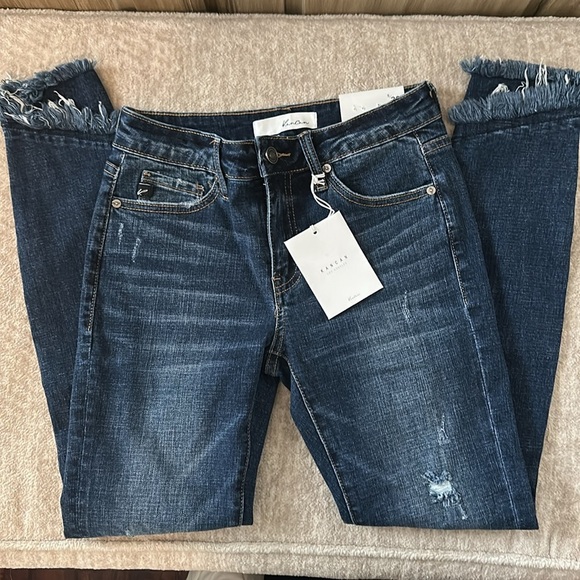 Kancan Mid Rise Ankle Skinny Jeans Size 26 NWT - Picture 8 of 12